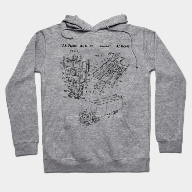 G1 Optimus Prime Patent Hoodie by DennisMcCarson